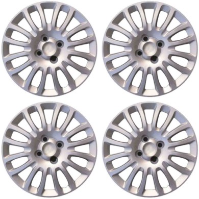 741-15.JPG Copricerchi Da 15" Pollici Compatibili Per Fiat Grande Punto Dal 2008 Al 2012 Articolo Non Originale E Senza Logo