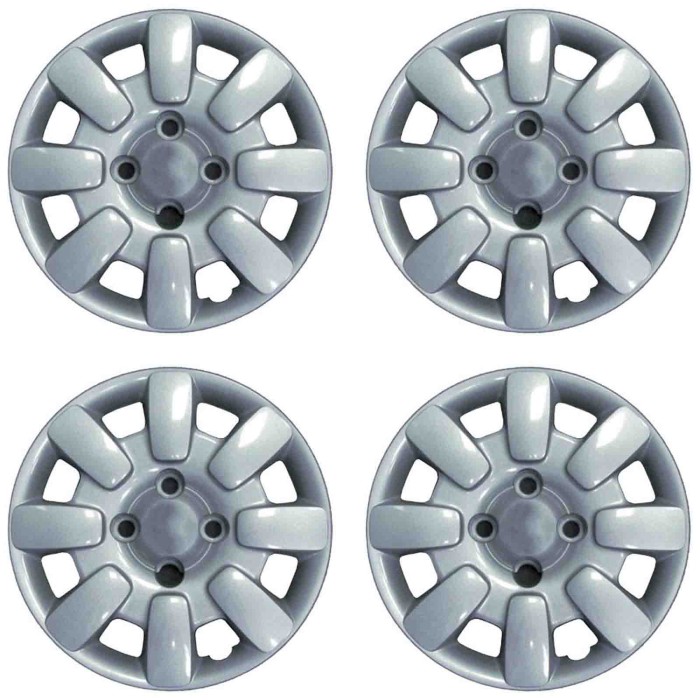 748-13.JPG Copricerchi Da 13" Pollici Compatibili Per Fiat Panda Dal 2010 Al 2018 Articolo Non Originale E Senza Logo