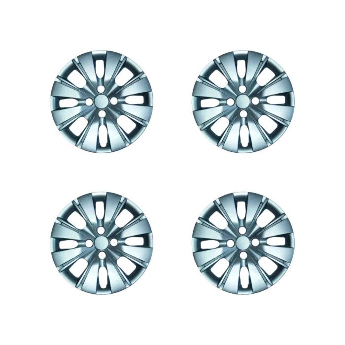 805-15.JPG Copricerchi Da 15" Pollici Compatibili Per Toyota Yaris 3° Serie Dal 2011 Al 2018 Articolo Non Originale E Senza Logo