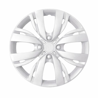 807-15.JPG Copricerchi Da 15" Pollici Compatibili Per Peugeot 208 Dal 2012 Al 2019 Articolo Non Originale E Senza Logo