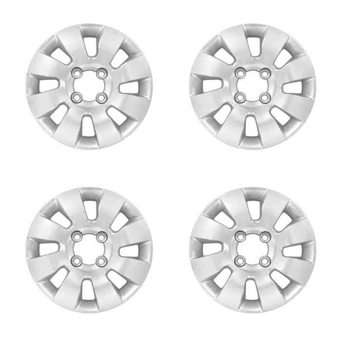 778-14 4 PEZZI.JPG Copricerchi Da 14" Pollici Compatibili Per Fiat Panda K-Way Dal 2016 Al 2025 Articolo Non Originale E Senza L