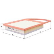 Filtro aria LX 2995 KNECHT per PEUGEOT CITROEN TOYOTA FIAT MITSUBISHI DS