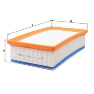 Filtro aria LX 3754 KNECHT per PEUGEOT CITROEN TOYOTA OPEL FIAT DS