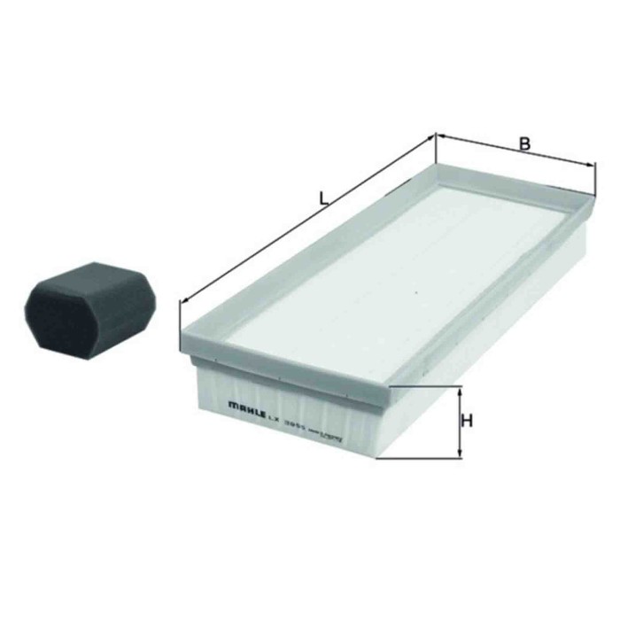 NEUTRO.jpg Filtro aria LX 3955 KIT KNECHT per PEUGEOT CITROEN TOYOTA OPEL FIAT JEEP DS