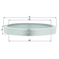 Filtro aria LX 61 KNECHT per MERCEDES-BENZ