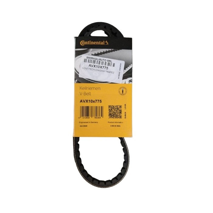 NEUTRO.jpg Cinghia trapezoidale AVX10X775 CONTINENTAL CTAM per RENAULT PEUGEOT CITROEN AUDI