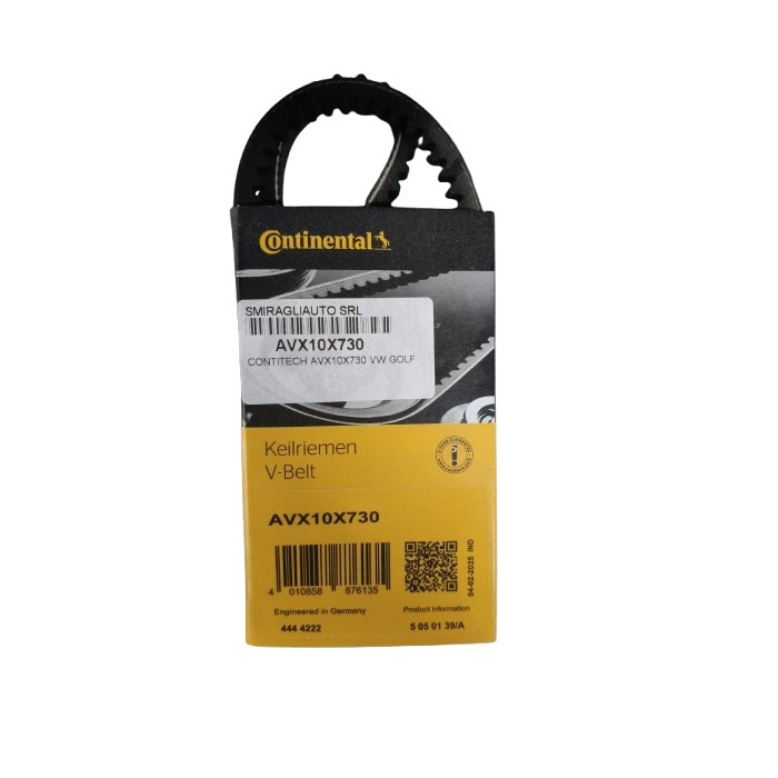 NEUTRO.jpg Cinghia trapezoidale AVX10X730 CONTINENTAL CTAM per BMW AUDI VW FIAT SEAT
