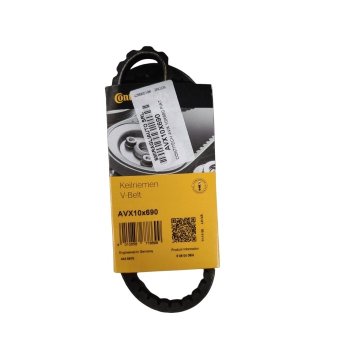 NEUTRO.jpg Cinghia trapezoidale AVX10X690 CONTINENTAL CTAM per RENAULT PEUGEOT AUDI FORD