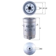 Filtro carburante KC 101 KNECHT per HYUNDAI KIA