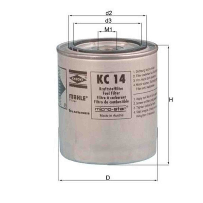NEUTRO.jpg Filtro carburante KC 14 KNECHT