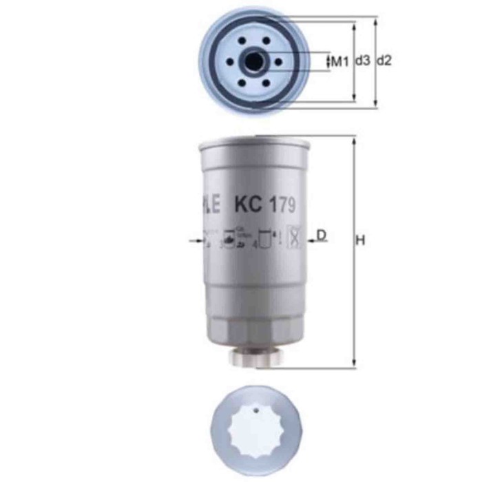 NEUTRO.jpg Filtro carburante KC 179 KNECHT per FIAT KIA