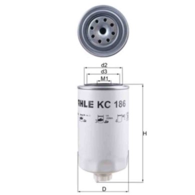NEUTRO.jpg Filtro carburante KC 186 KNECHT per IVECO