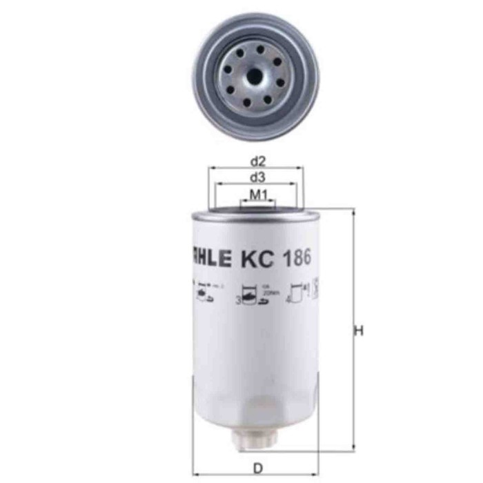 NEUTRO.jpg Filtro carburante KC 186 KNECHT per IVECO