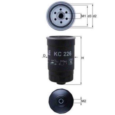 NEUTRO.jpg Filtro carburante KC 226 KNECHT per HYUNDAI KIA
