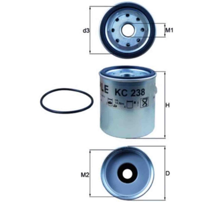 NEUTRO.jpg Filtro carburante KC 238D KNECHT per JEEP CHRYSLER