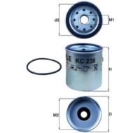Filtro carburante KC 238D KNECHT per JEEP CHRYSLER