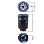 Filtro carburante KC 67 KNECHT per FORD NISSAN LDV CARBODIES LTI
