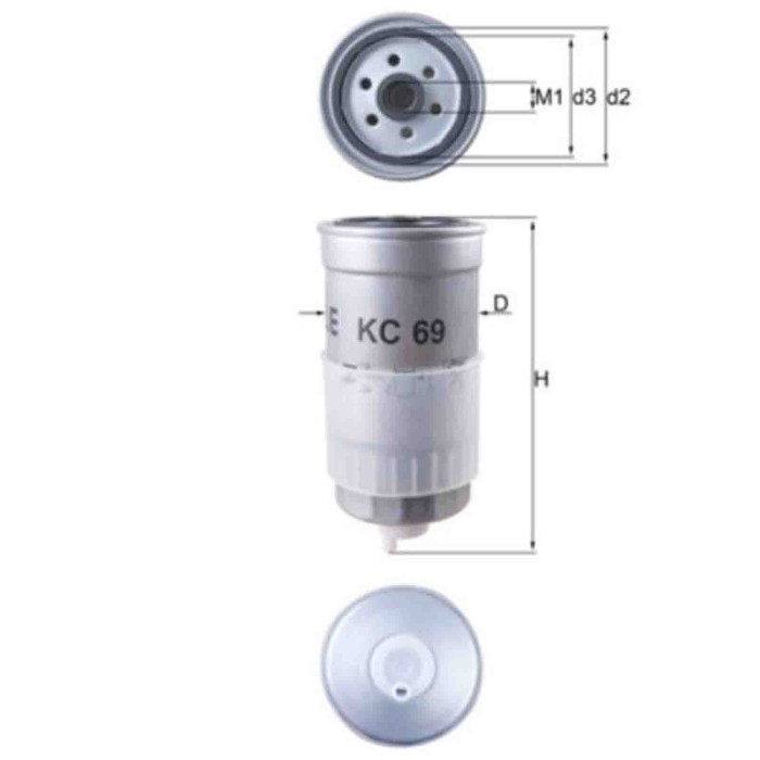 NEUTRO.jpg Filtro carburante KC 69 KNECHT per AUDI VW VOLVO
