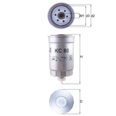 NEUTRO.jpg Filtro carburante KC 80 KNECHT per PEUGEOT AUDI VW SKODA LAND ROVER