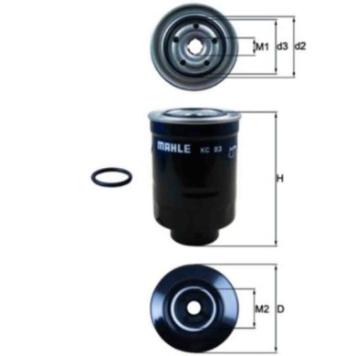 NEUTRO.jpg Filtro carburante KC 83D KNECHT per VW TOYOTA MITSUBISHI MAZDA SUBARU