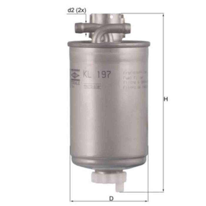 NEUTRO.jpg Filtro carburante KL 197 KNECHT per AUDI