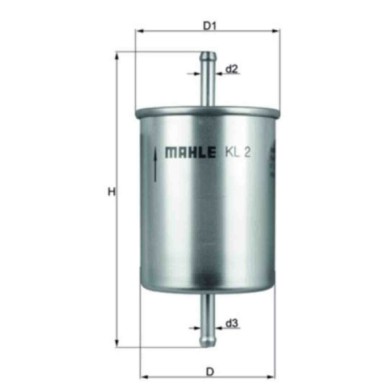 KL2_2.JPG Filtro carburante KL 2 KNECHT per RENAULT PEUGEOT CITROEN AUDI VW FORD SEAT YUGO