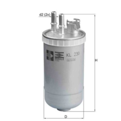 NEUTRO.jpg Filtro carburante KL 230 KNECHT per FORD