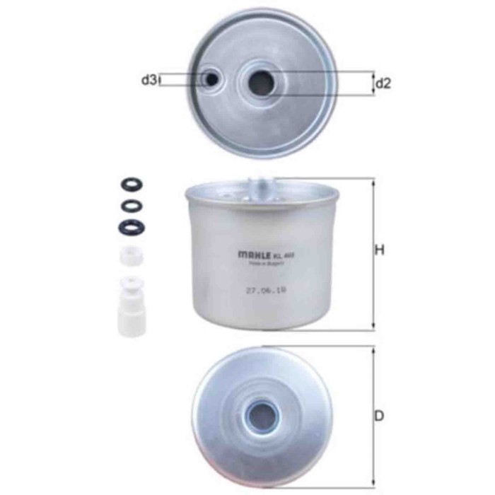 NEUTRO.jpg Filtro carburante KL 468 KNECHT per LAND ROVER