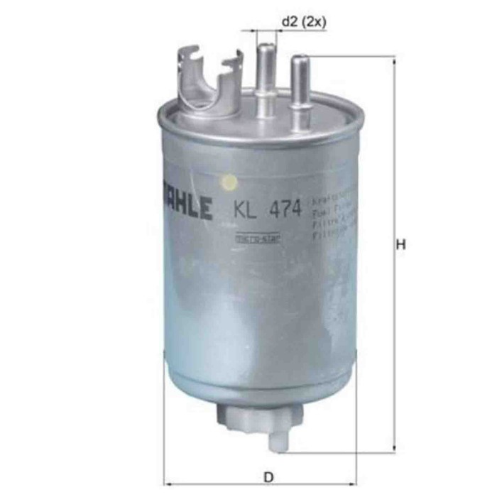 NEUTRO.jpg Filtro carburante KL 474 KNECHT per FIAT