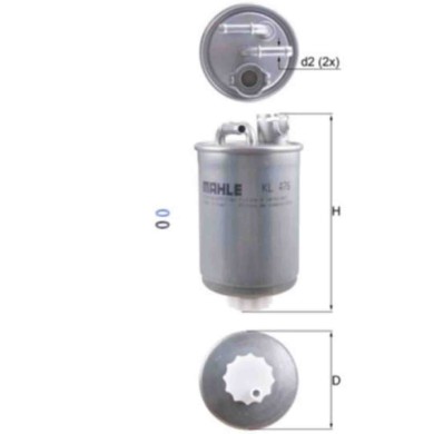 NEUTRO.jpg Filtro carburante KL 476D KNECHT per VW FORD SEAT
