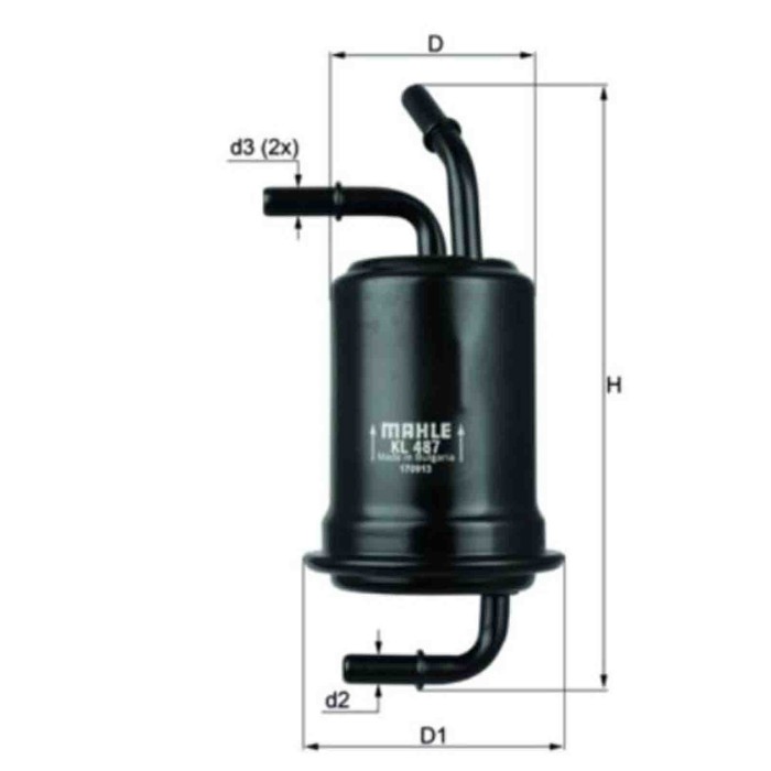 NEUTRO.jpg Filtro carburante KL 487 KNECHT per KIA