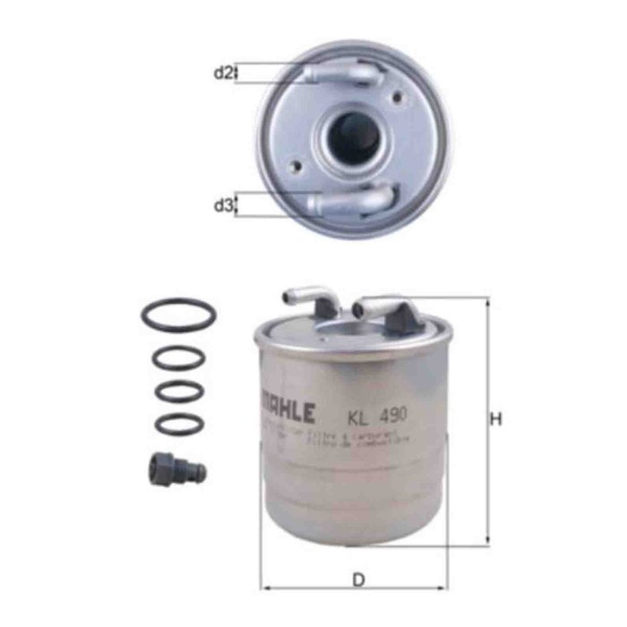 NEUTRO.jpg Filtro carburante KL 490D KNECHT per MERCEDES-BENZ