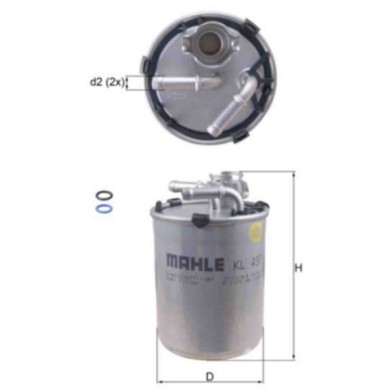NEUTRO.jpg Filtro carburante KL 497D KNECHT per VW SEAT SKODA