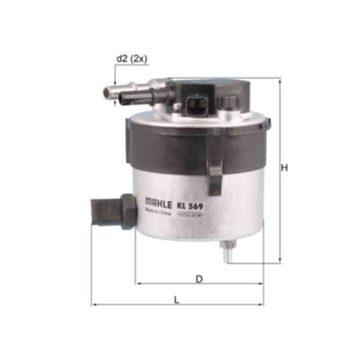 NEUTRO.jpg Filtro carburante KL 569 KNECHT per FORD VOLVO MAZDA