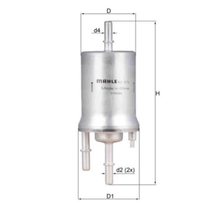 NEUTRO.jpg Filtro carburante KL 572 KNECHT per AUDI VW SEAT SKODA KTM