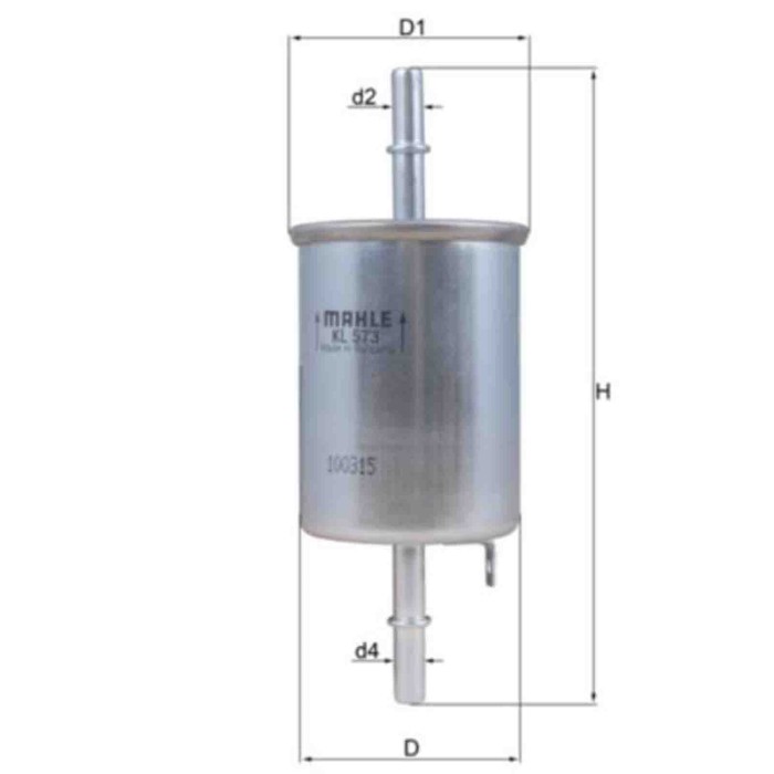NEUTRO.jpg Filtro carburante KL 573 KNECHT per CHEVROLET DAEWOO