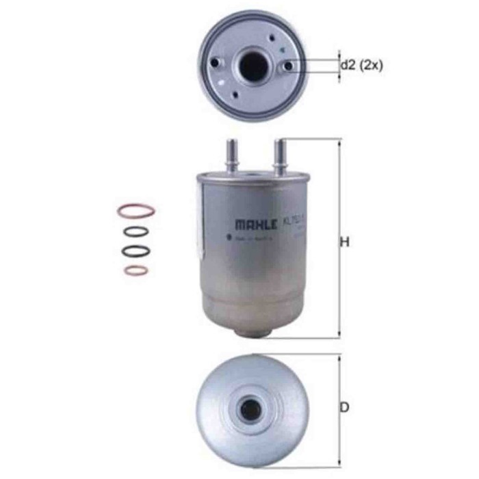 NEUTRO.jpg Filtro carburante KL 752/5D KNECHT per RENAULT