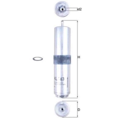 NEUTRO.jpg Filtro carburante KL 763D KNECHT per BMW