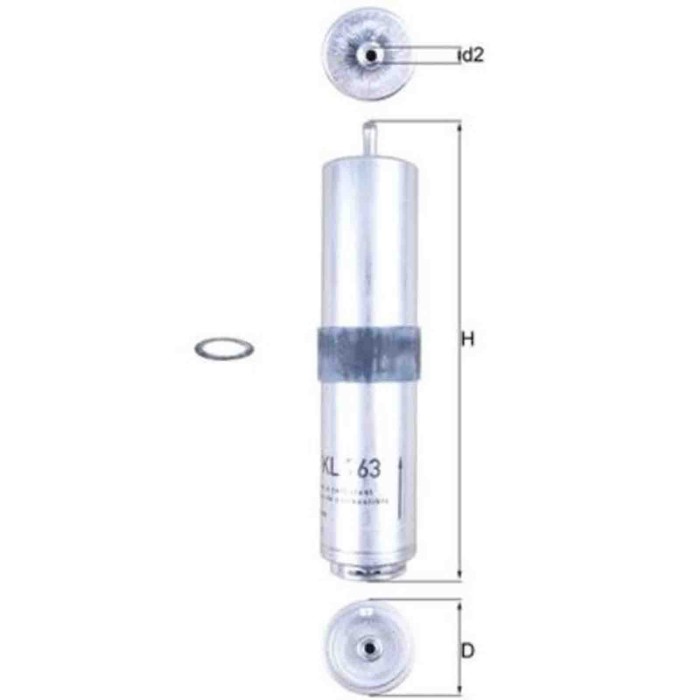 NEUTRO.jpg Filtro carburante KL 763D KNECHT per BMW