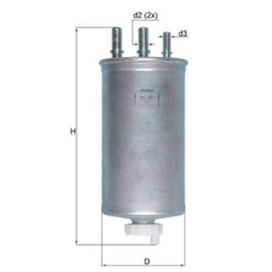 NEUTRO.jpg Filtro carburante KL 781 KNECHT per RENAULT DACIA