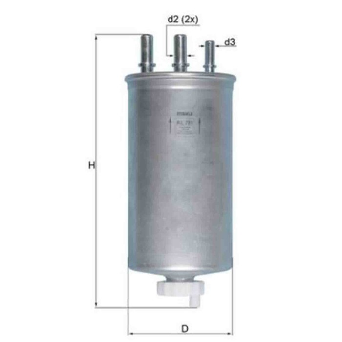 NEUTRO.jpg Filtro carburante KL 781 KNECHT per RENAULT DACIA