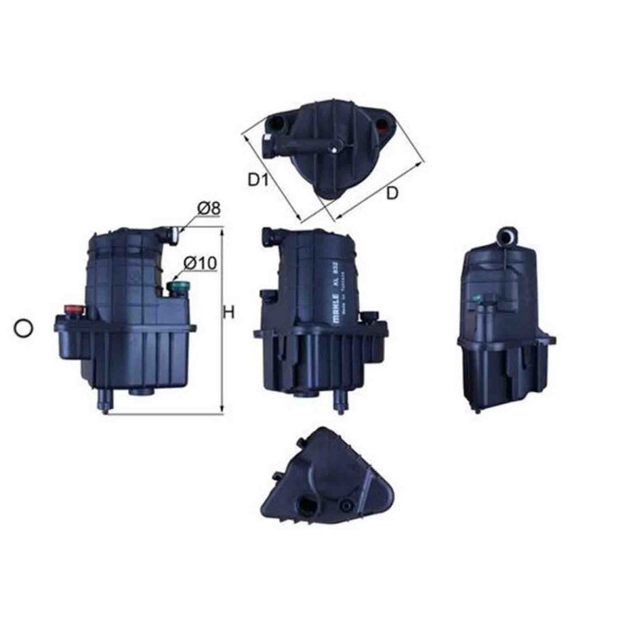NEUTRO.jpg Filtro carburante KL 832D KNECHT per RENAULT
