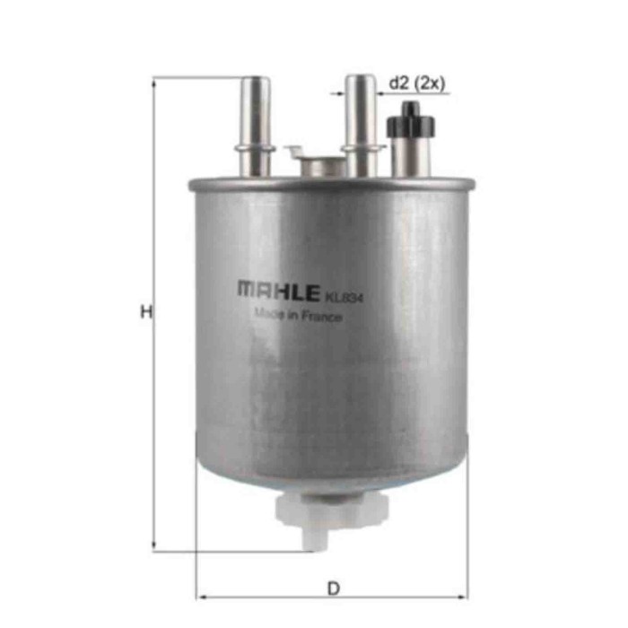 NEUTRO.jpg Filtro carburante KL 834 KNECHT per RENAULT