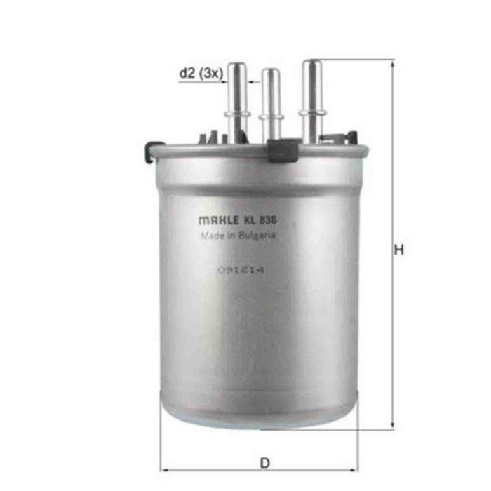 NEUTRO.jpg Filtro carburante KL 838 KNECHT per AUDI