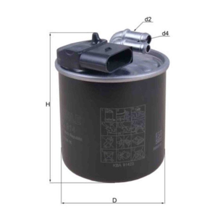 NEUTRO.jpg Filtro carburante KL 914 KNECHT per MERCEDES-BENZ