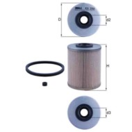 Filtro carburante KX 206D KNECHT per RENAULT PEUGEOT CITROEN OPEL NISSAN SUZUKI