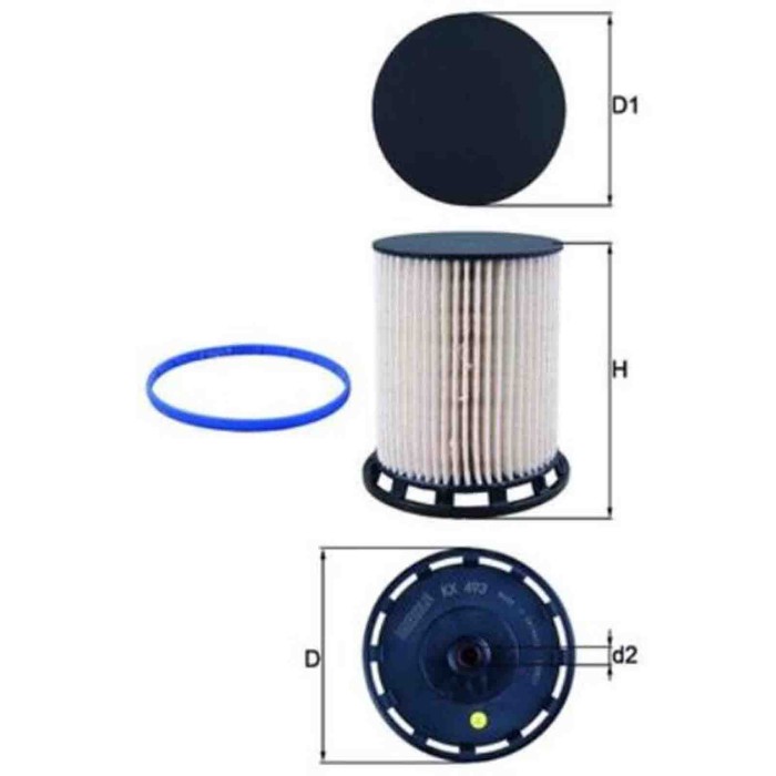 NEUTRO.jpg Filtro carburante KX 493D KNECHT per AUDI VW BENTLEY