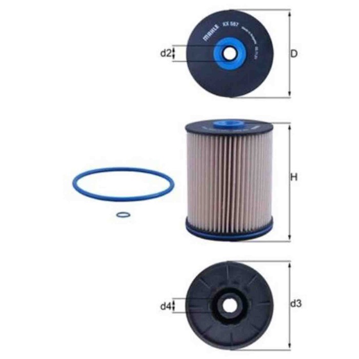 NEUTRO.jpg Filtro carburante KX 567D KNECHT per OPEL