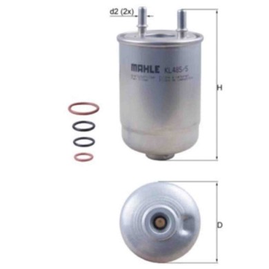 KL485_5D_2.jpg Filtro carburante KL 485/5D KNECHT per RENAULT SUZUKI