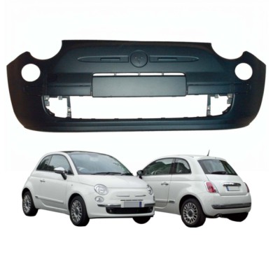 FT0301031_1.JPG Paraurti Anteriore Con Primer Per Fiat 500 Dal 2007 Al 2015